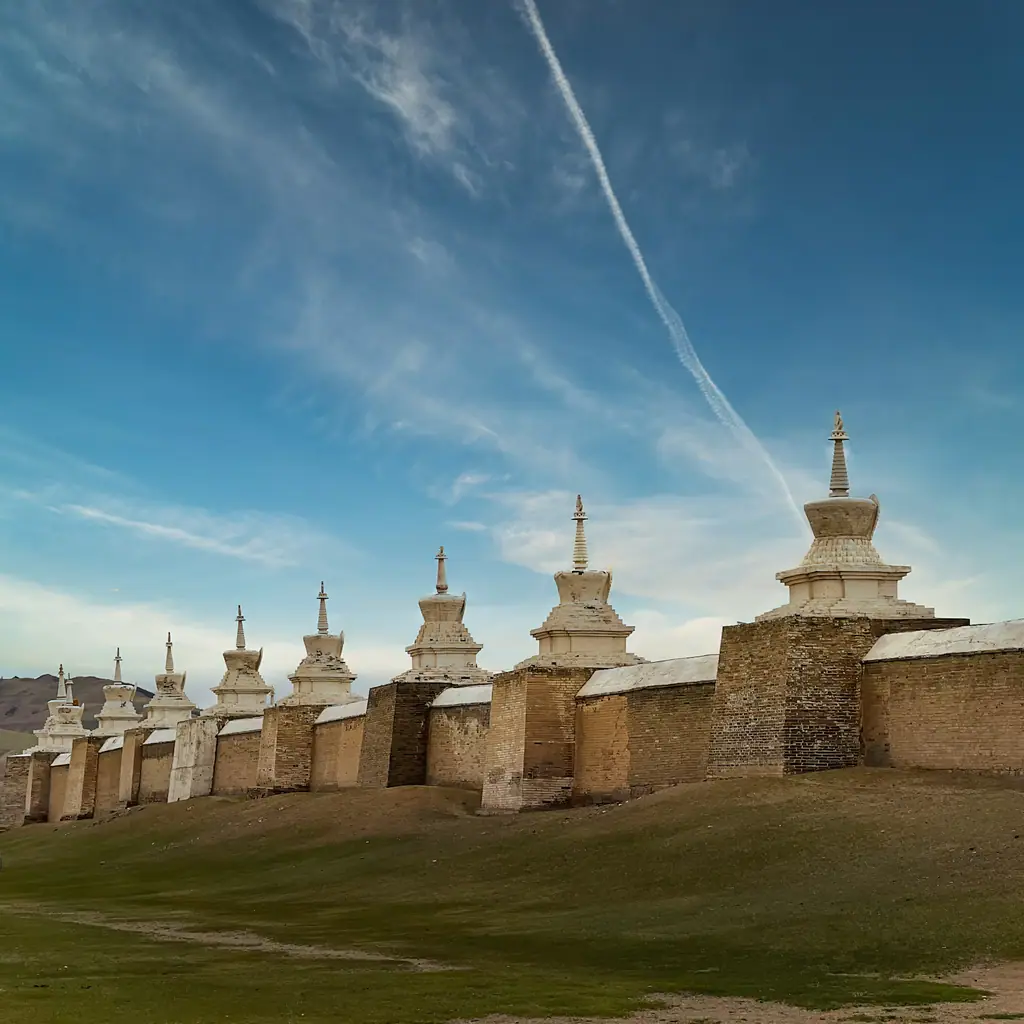 The stupa wall of Erdene Zuu monastery